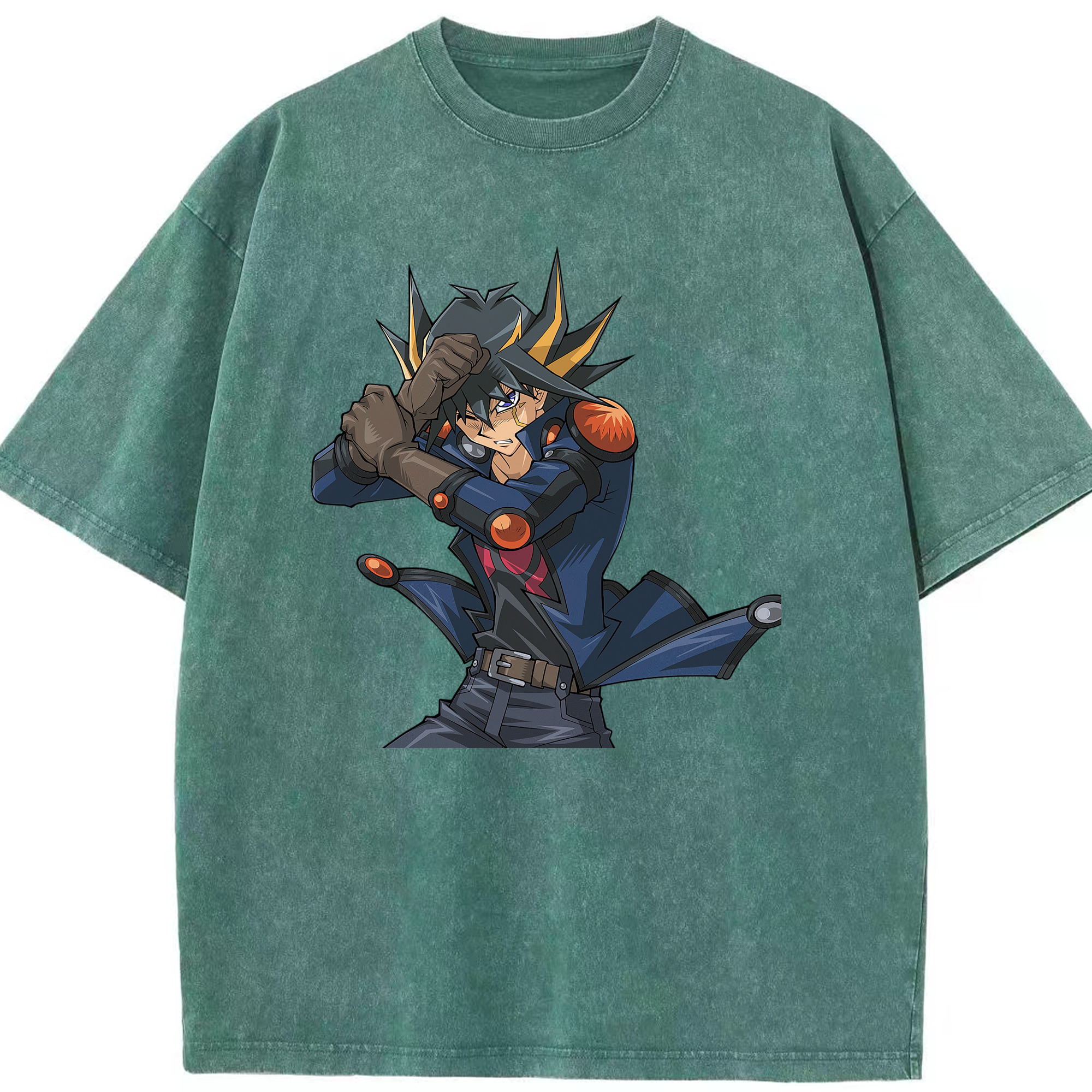（画像用） 遊☆戯☆王 Yu-Gi-Oh! 綿100% ヴィンテージ風 半袖Tシャツ（フロントプリント）